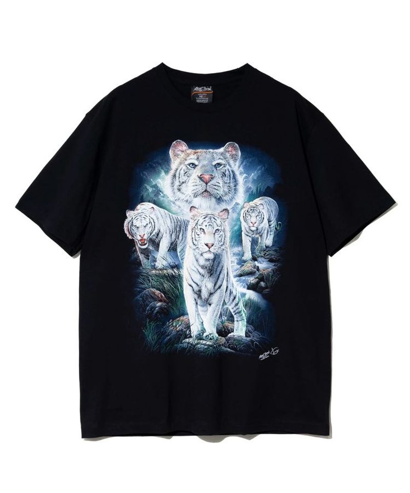 GLOW IN THE DARK White Tiger Graphic Tee
