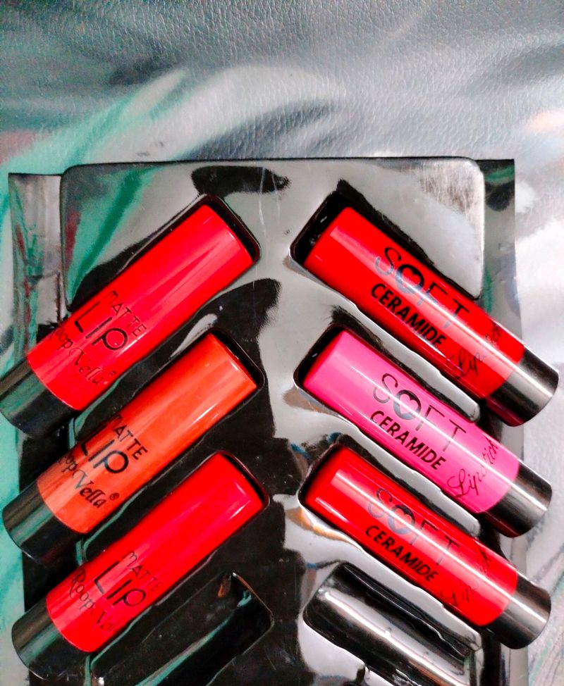 Brand New 6 Piece Set Of Roop Vella Matte Lipstick