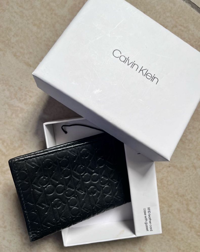 Calvin Klein Soft Leather Card Case