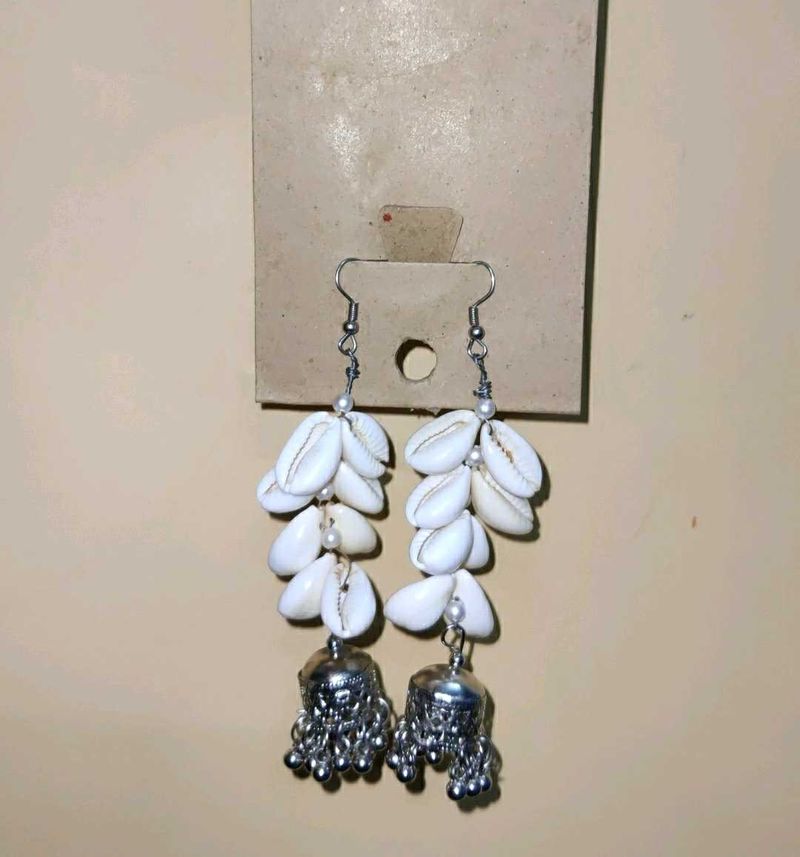 Seashell Jhumka Earrings
