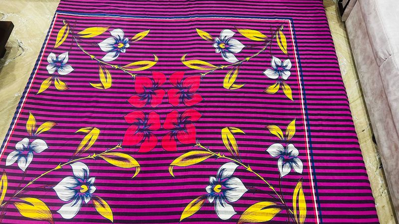 Floral Double Bed Sheet