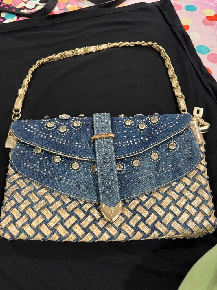 Brand New Party Wear Bag. Stone Studded