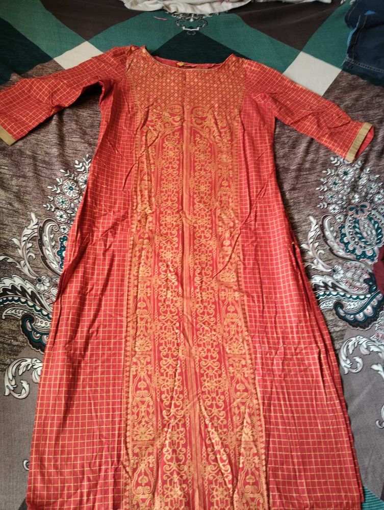Aurelia Red Ethnic Kurta