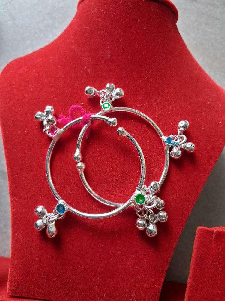 Silver Anklets 1 To 3 Years