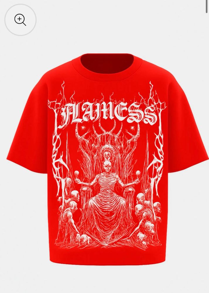 Red Graphic Print Tee