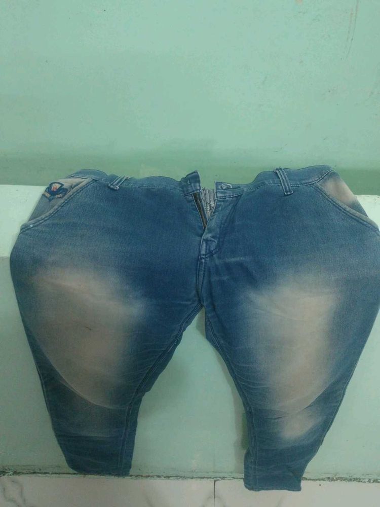 Vintage Wash Denim Jeans