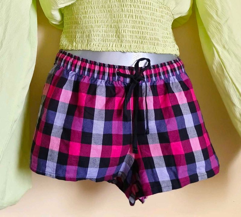 Size S/ M🎁Buy 2 Get 1 Free 🎁 Plaid Lounge Shorts
