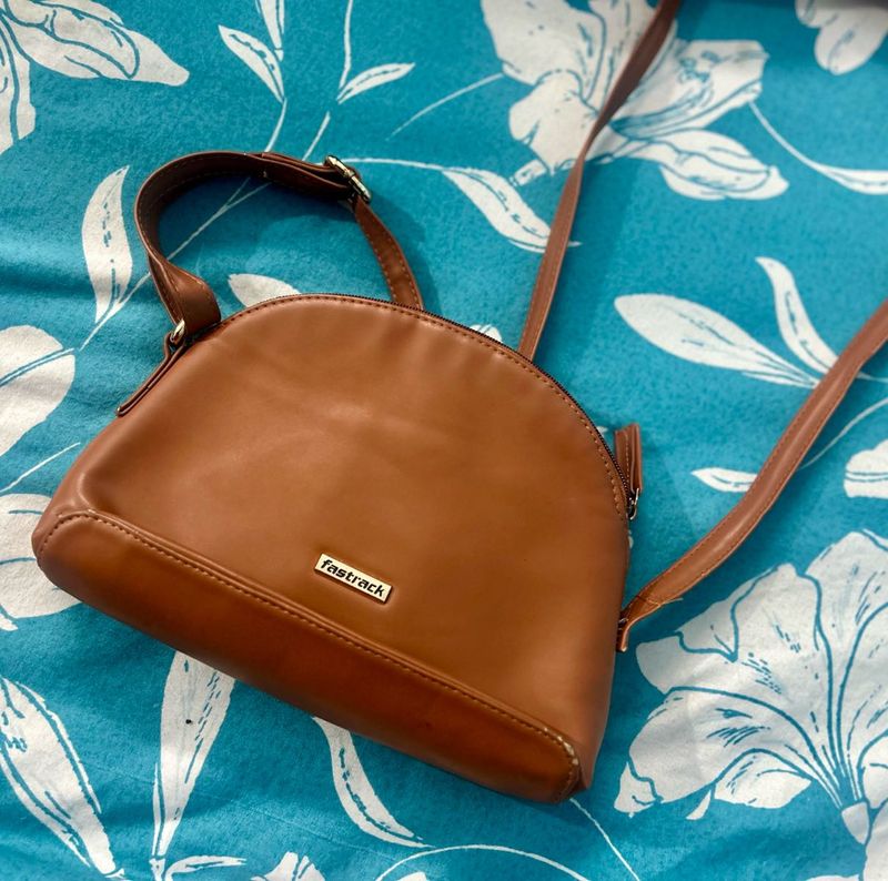 Fastrack Tan Color Sling Bag