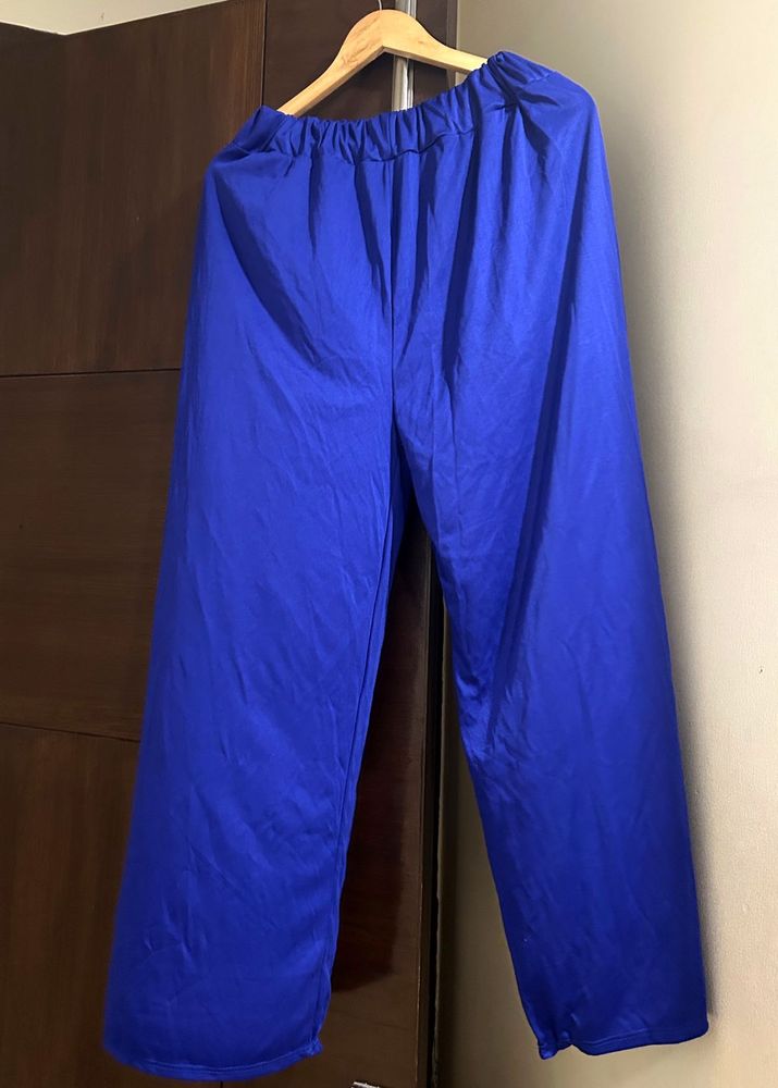 Blue Palazzo Pants (Brand New Very Stretchable)