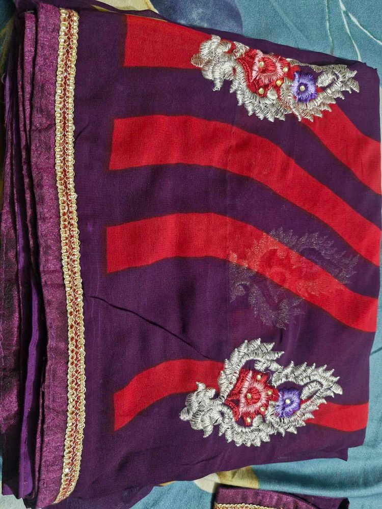 Saree With Blouse.
