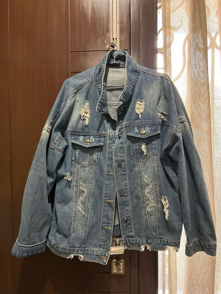 Distressed Denim Jacket