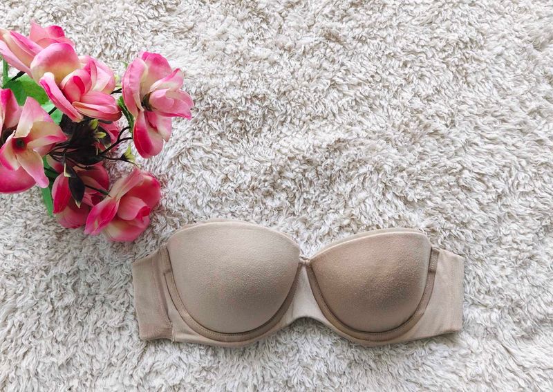 Calvin Klein : Strapless Beige Tube