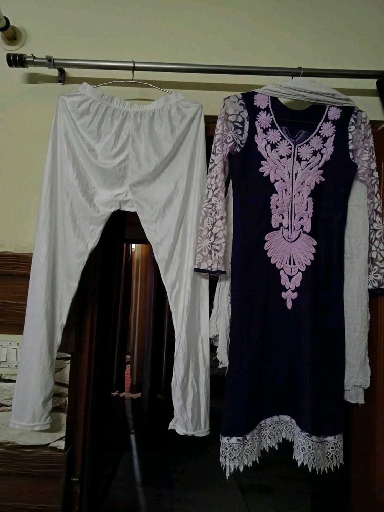 Newly Beads Embroidery Kurta Set Lenging  Dupatta