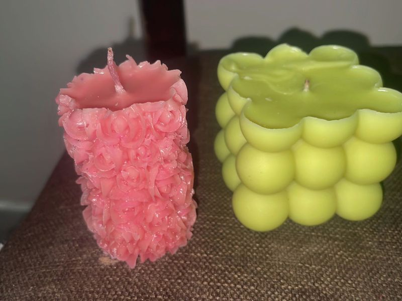 Unique Decorative Candles - Set of 2