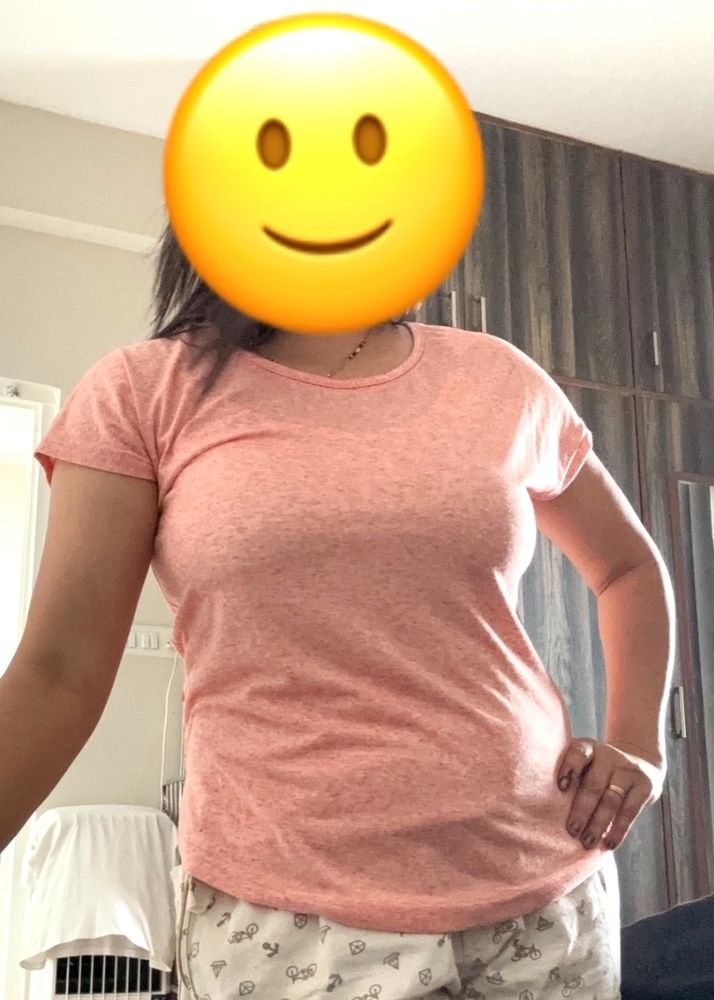 A Pleasant Peach Casual Top
