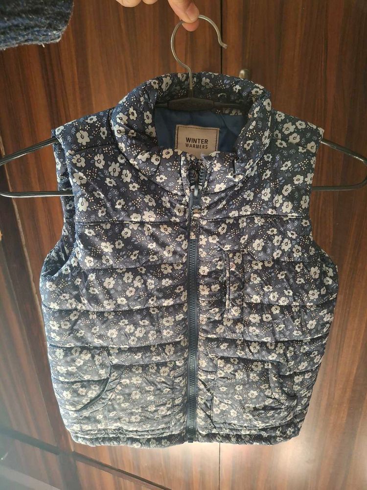 Cute Floral Padded Vest