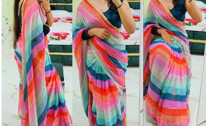 Striped Saree