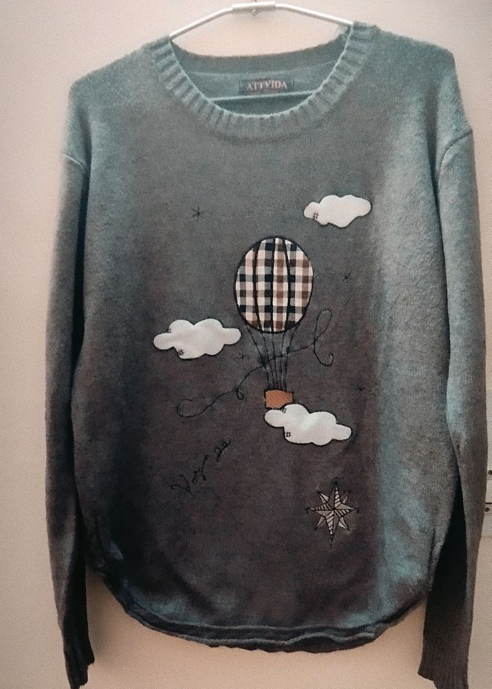 Imported Embroidered Sweater For Heavy Winters