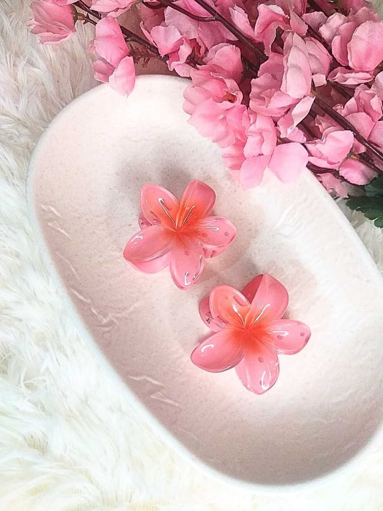 Flower Hair Claw Clips - Set of any 5