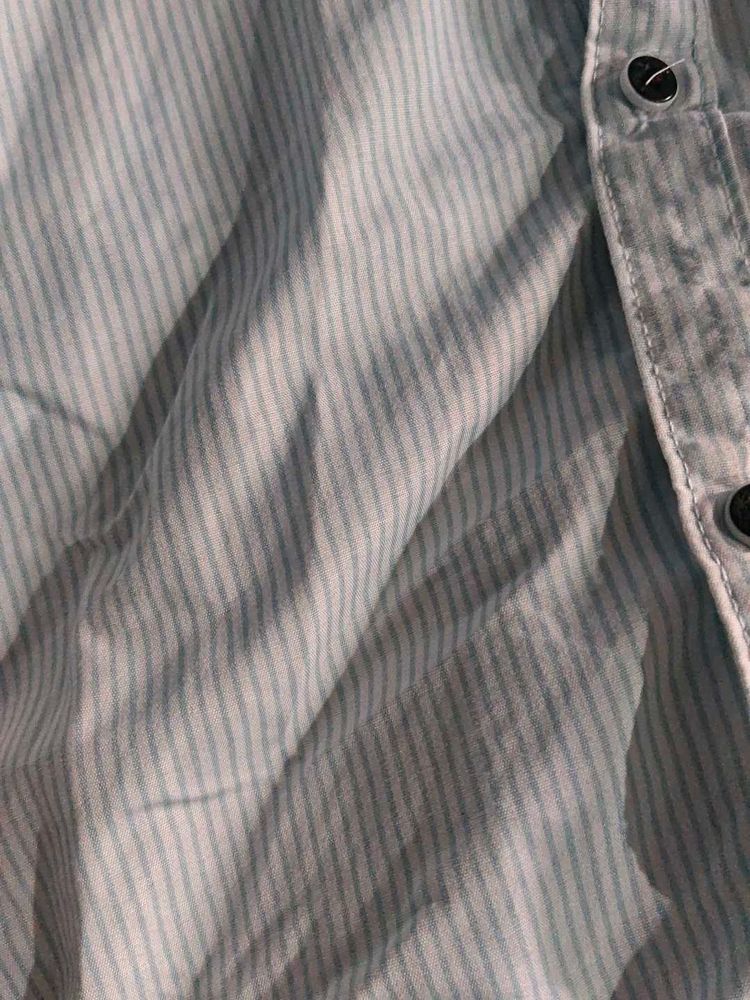 Striped Button-Down Shirt