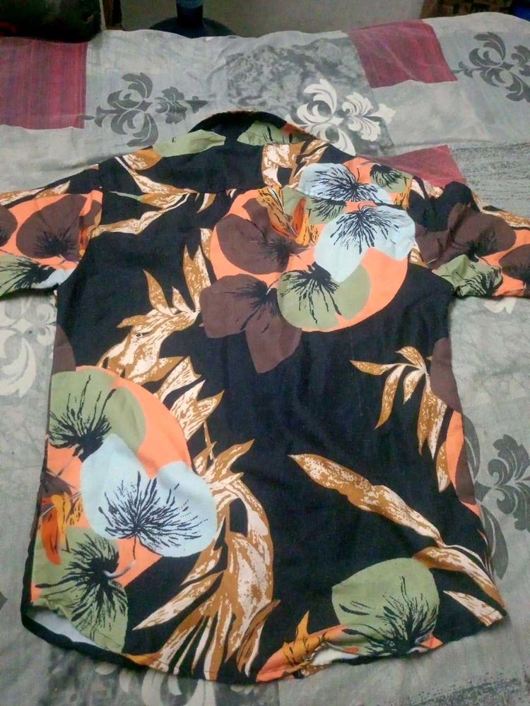 Floral Button-Down Shirt