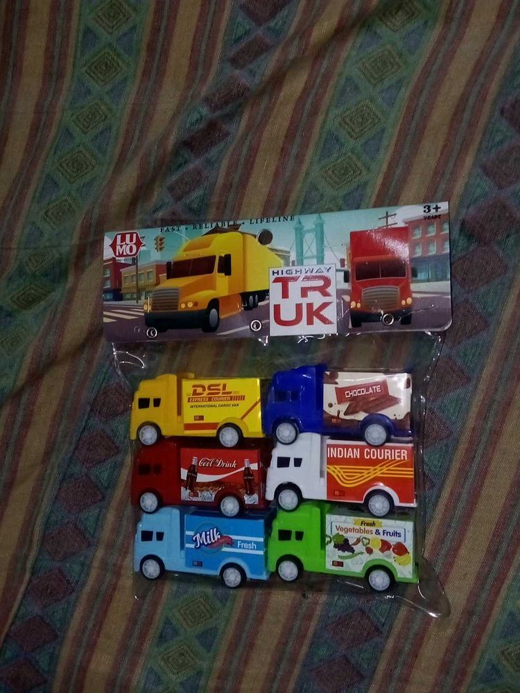 Lumo Highway Truck Toy Set Of Six