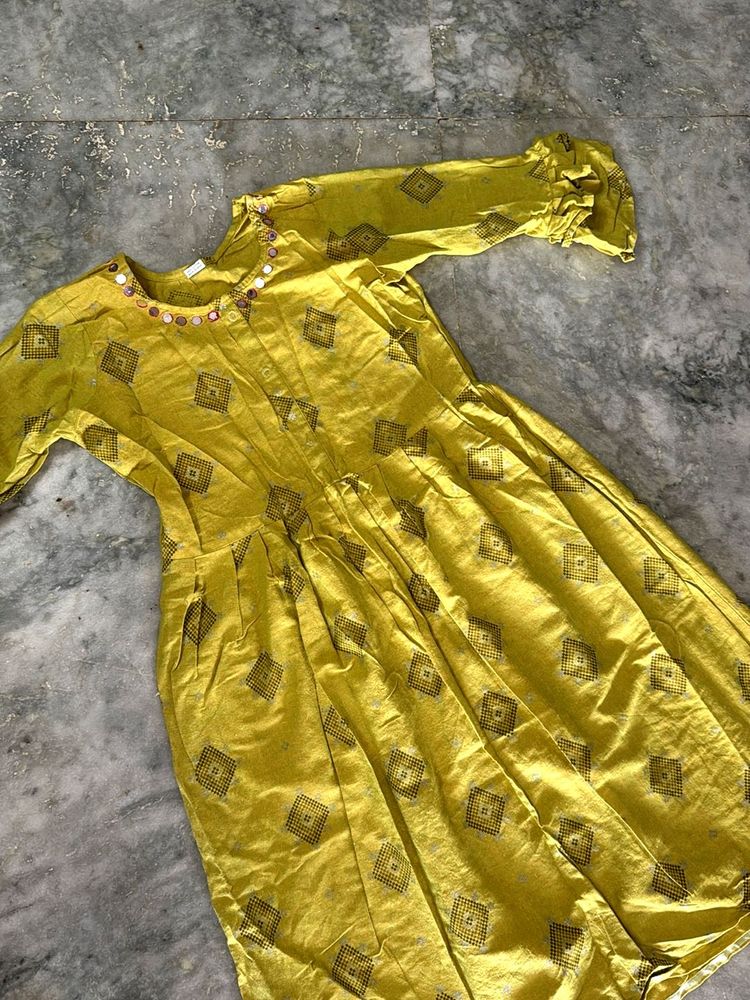 Ethnic Yellow Dress