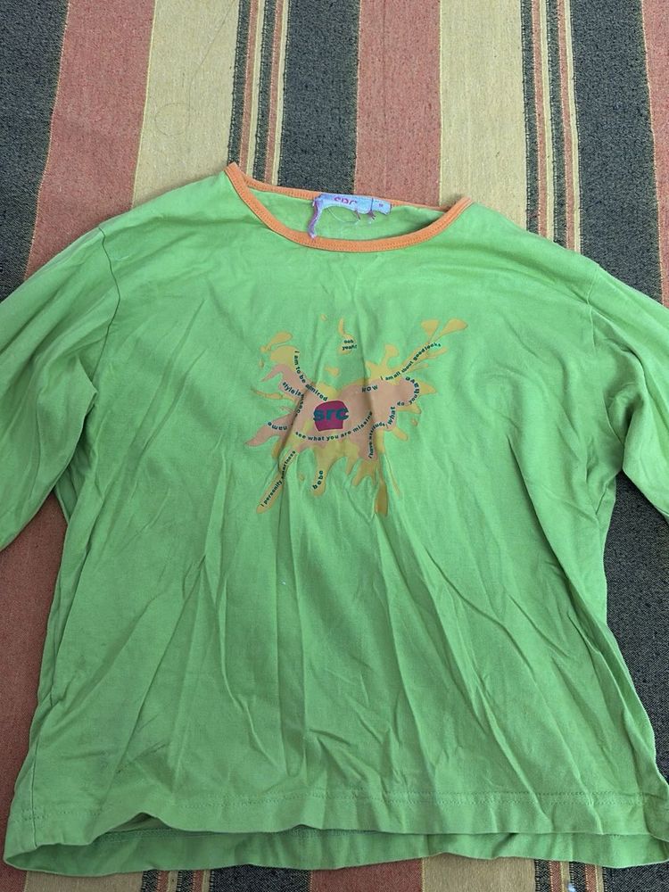 Green Y2K tshirt