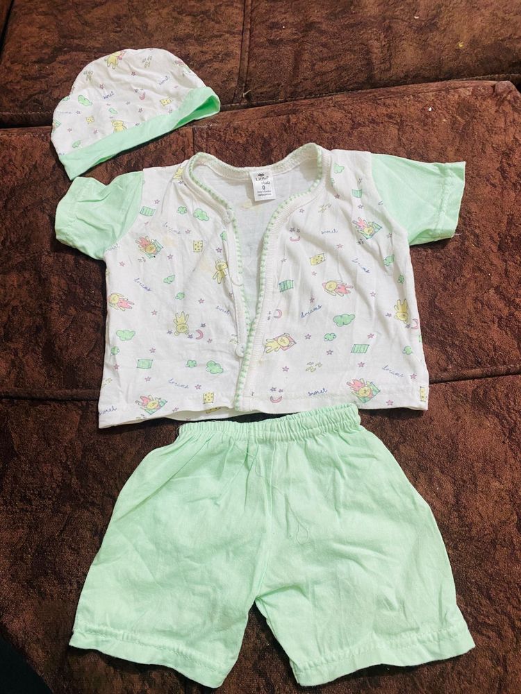 cute green set for baby boy
