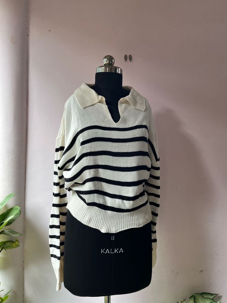 Striped Knit Sweater
