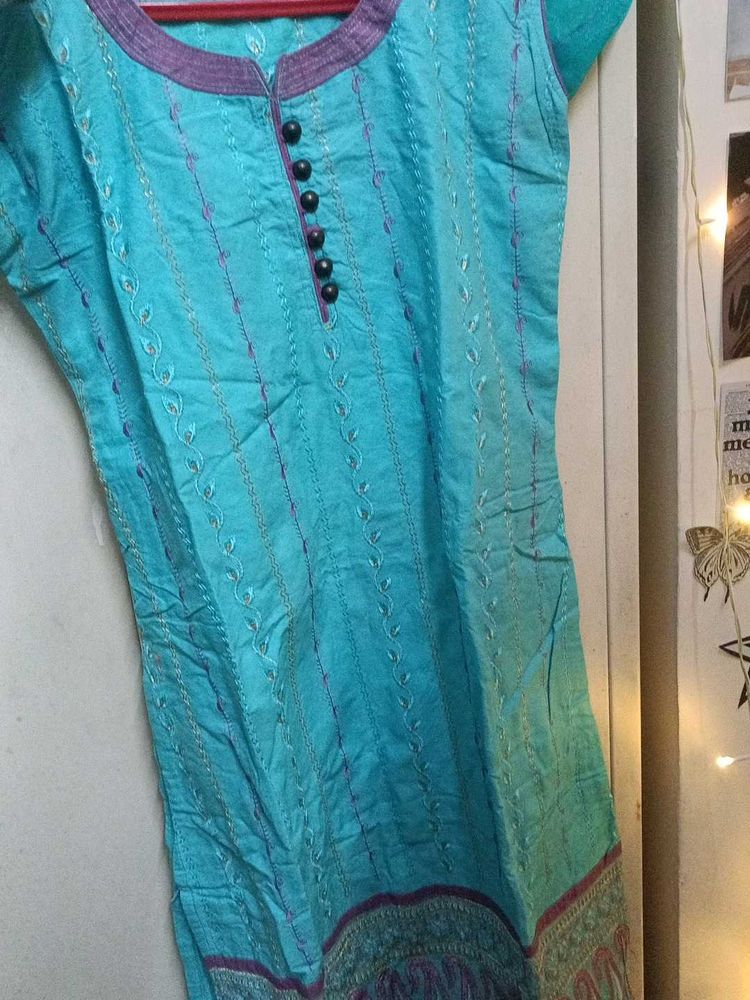 Stylish Blue Kurti