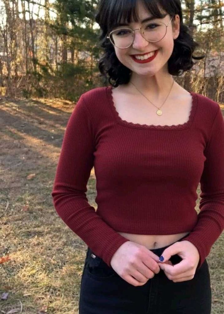 Imported Lace trim top 💮