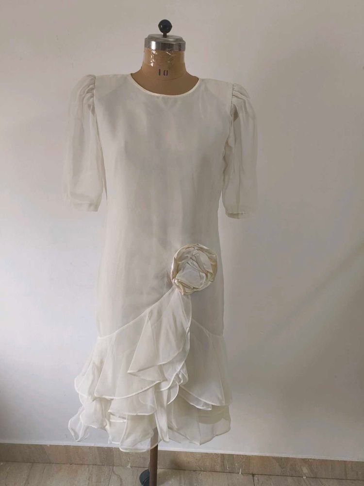 Vintage Inspired Cream Dress