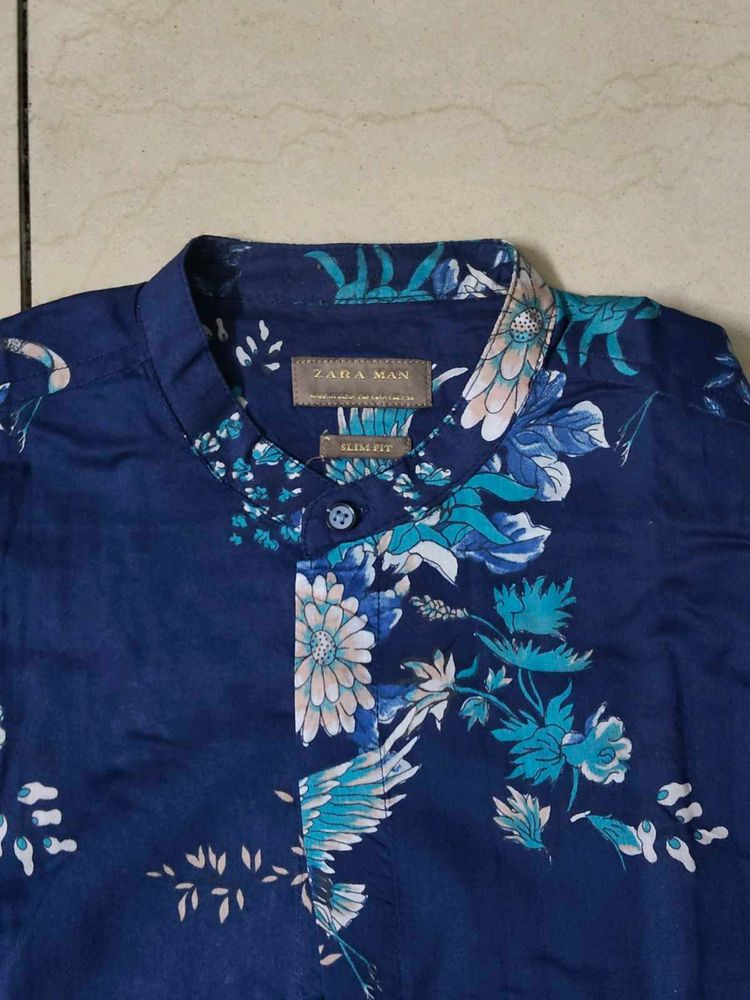 Zara Man Floral Print Shirt