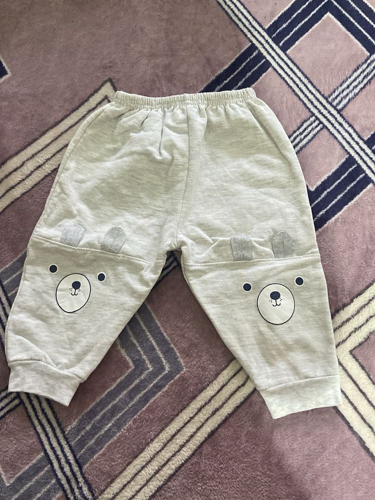 Cute Bear Print Baby Pants