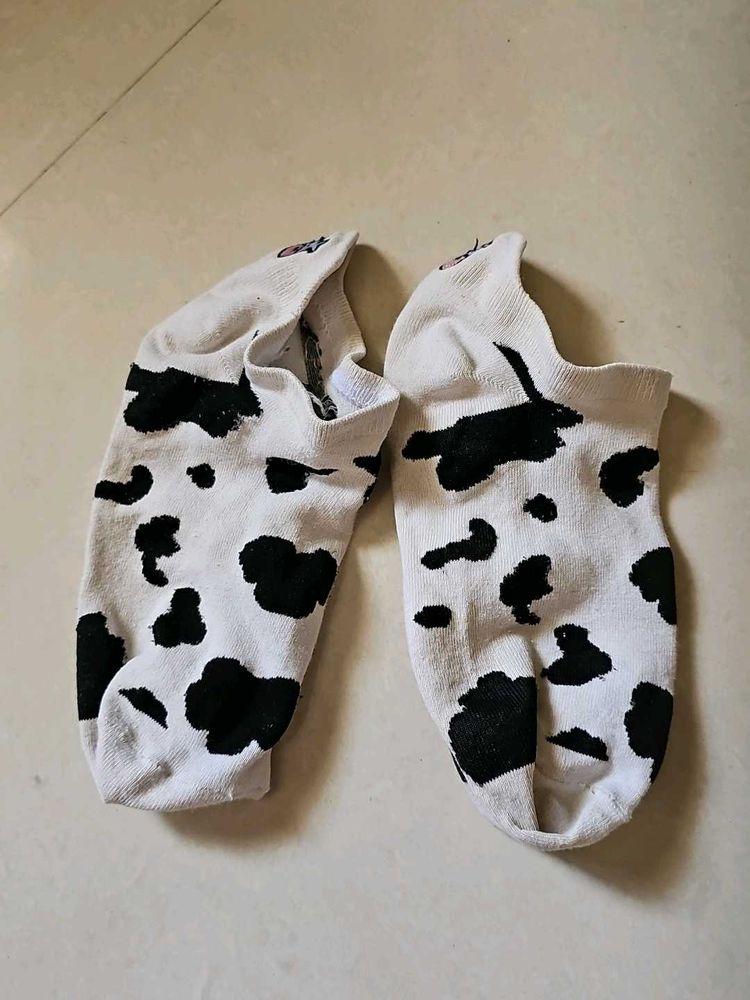 Cow Print Socks