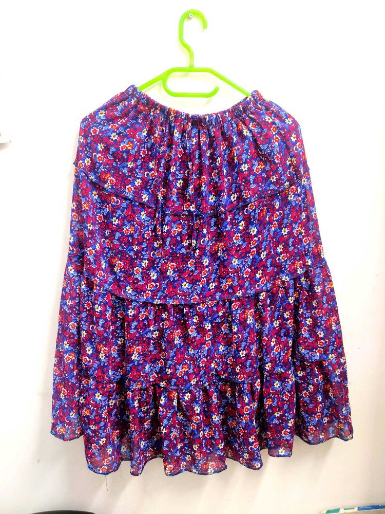 Floral Tiered Skirt