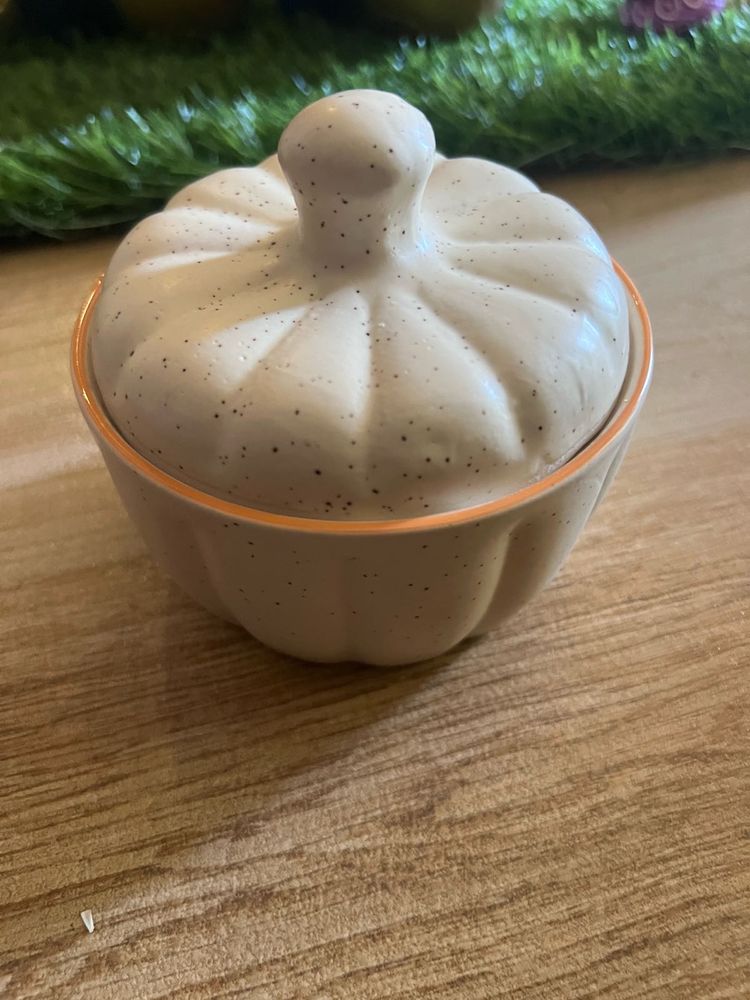Ceramic Pumpkin Jar