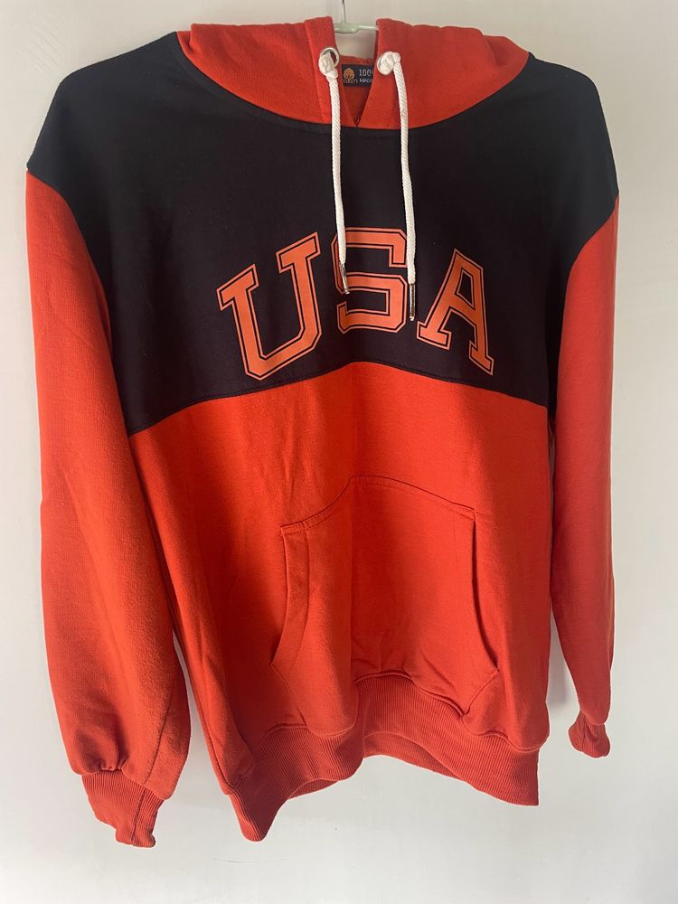Orange Hoodie