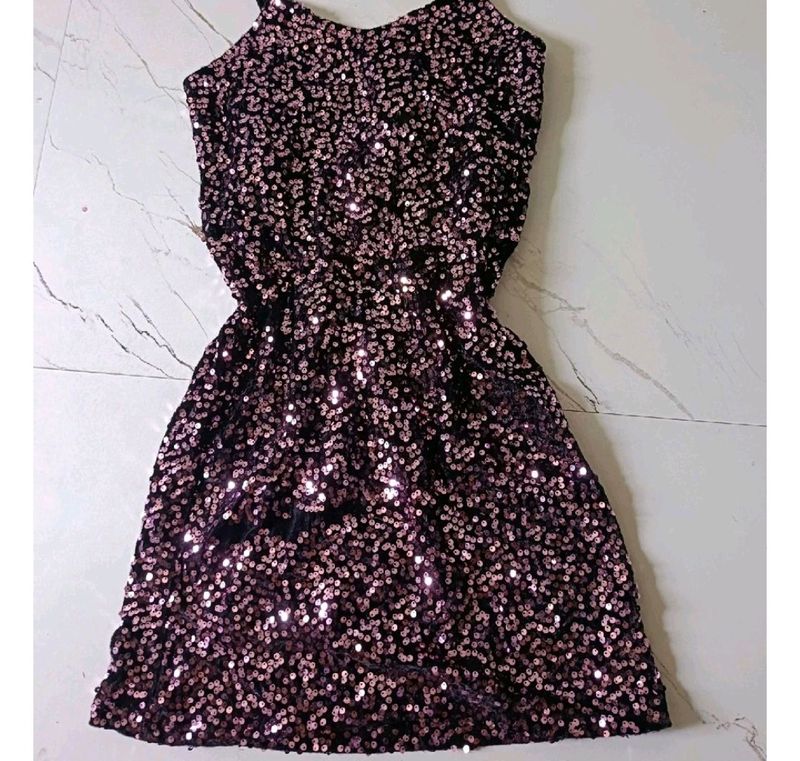 Purple Sequin Dress !!