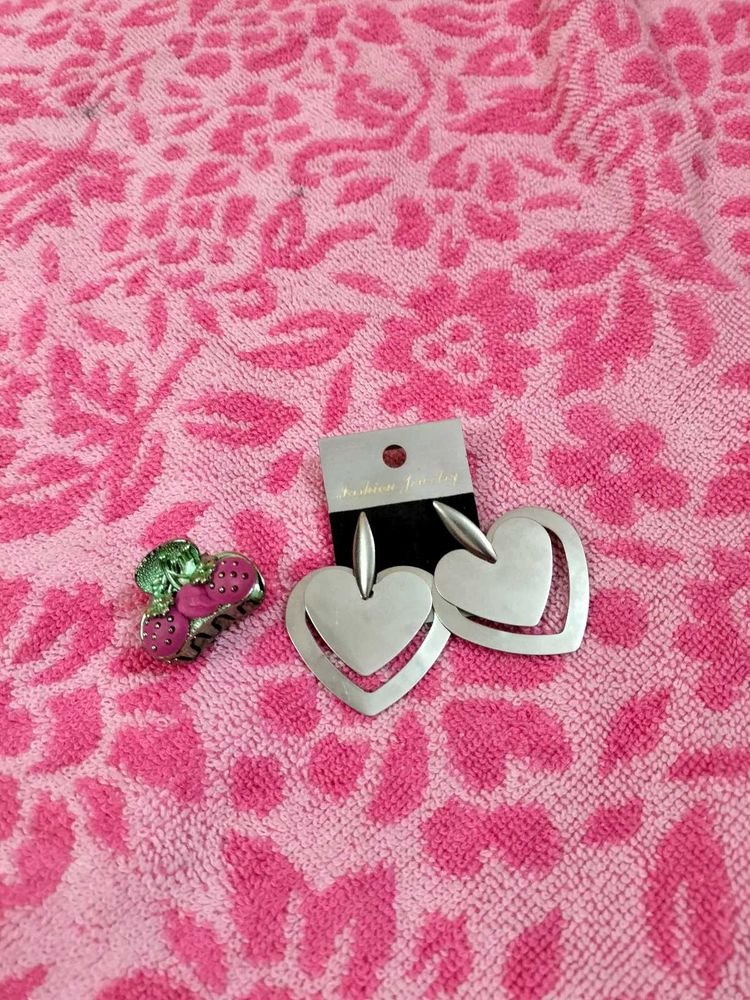 Combo Of 1 Earrings Set Nd Clutcher