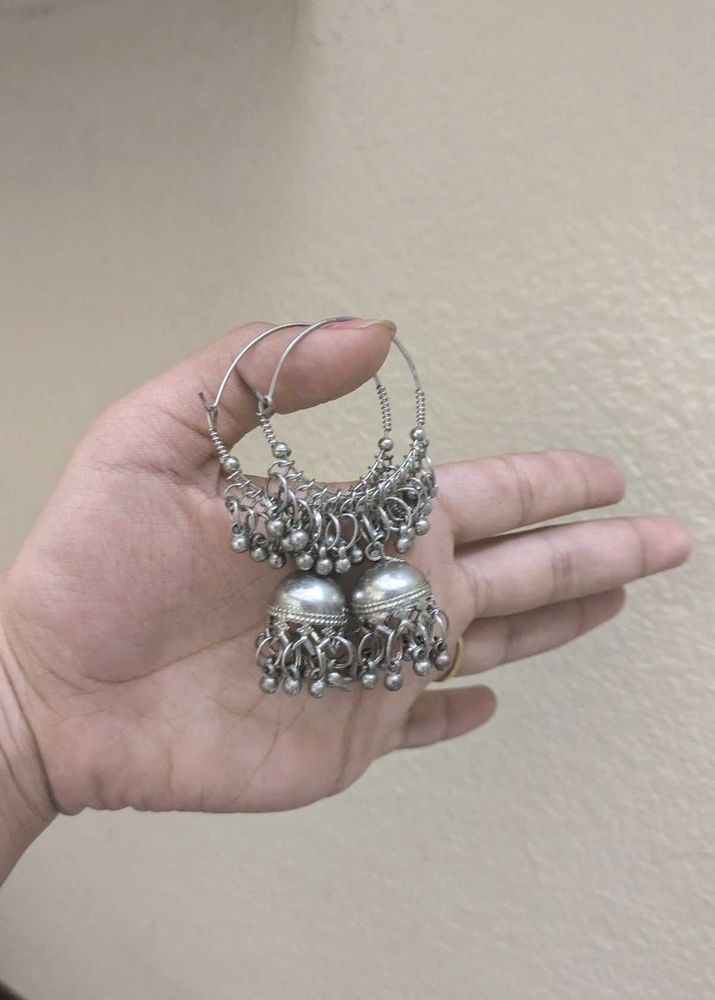 Hoop Jhumka Earrings