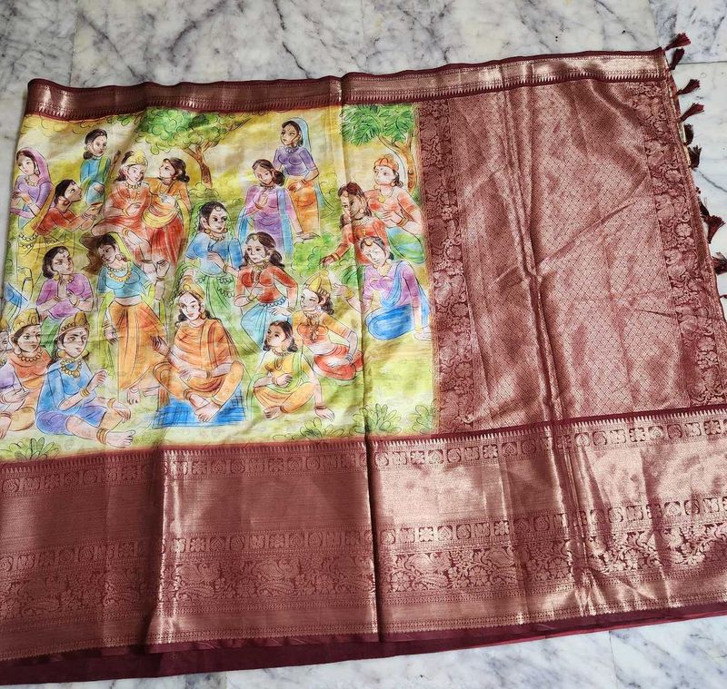 Elegant Ethnic  printed Saree