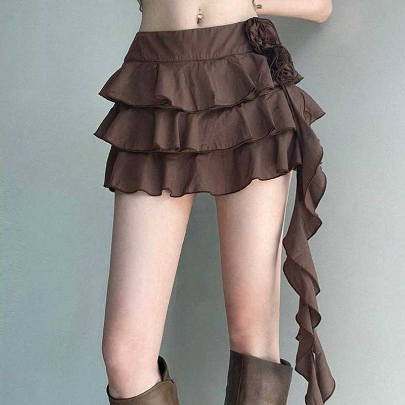 y2k lace fairy short skirt