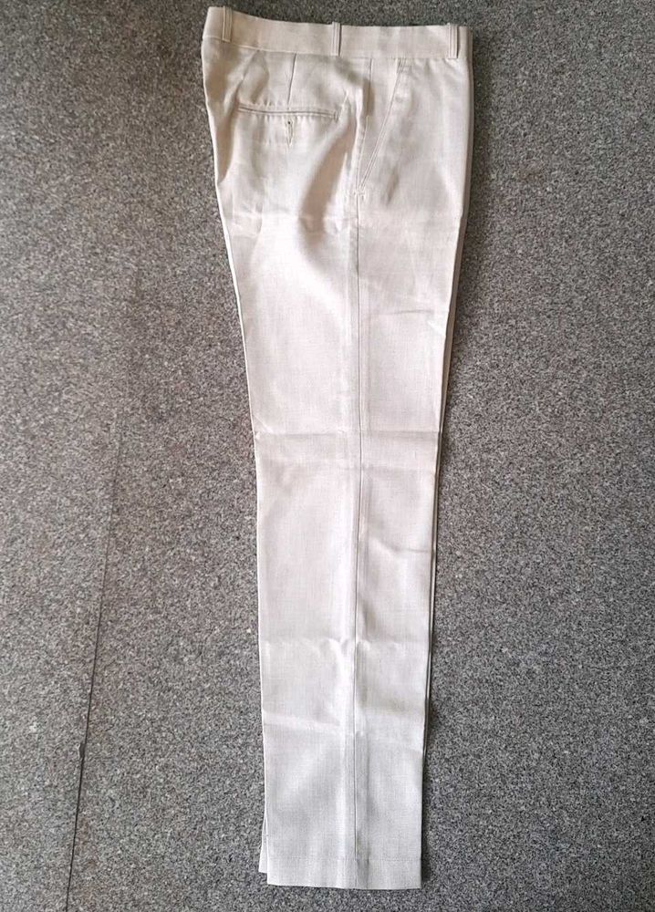 Beige Linen Pants