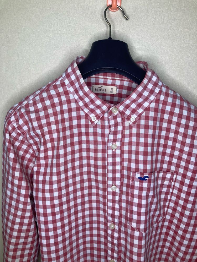 Hollister Red Gingham Checkered Shirt