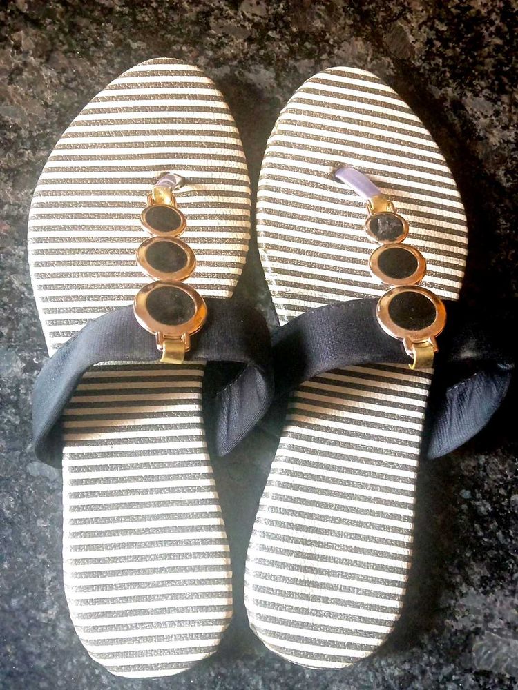 Striped Flip-Flops