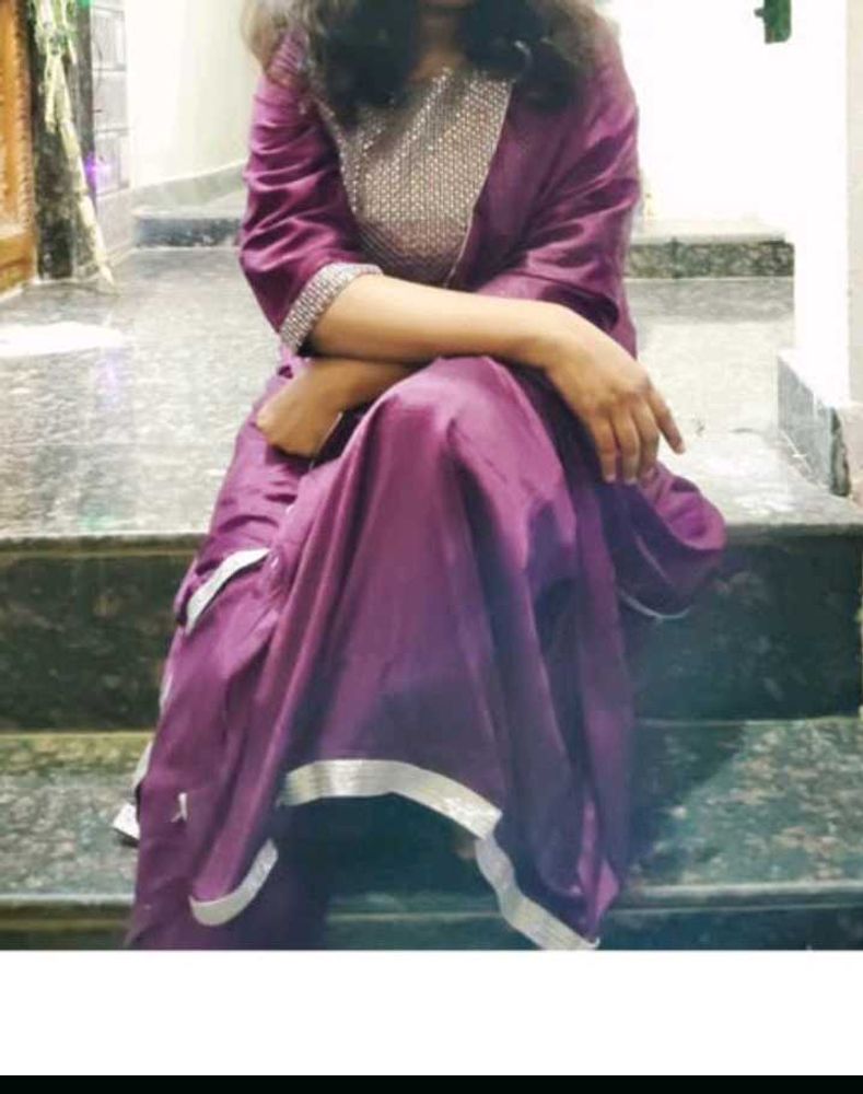 Elegant Purple Kurta Set(Kurta+Pants+Duppata)