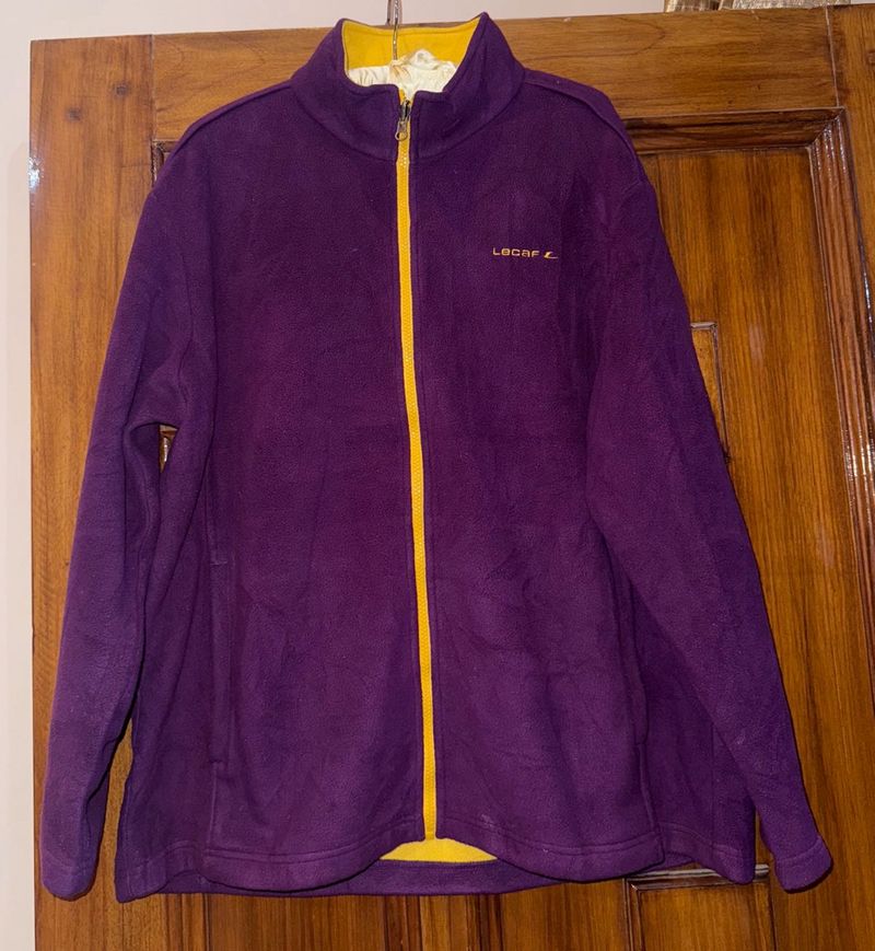 Purple Fleece Zip-Up Jacket