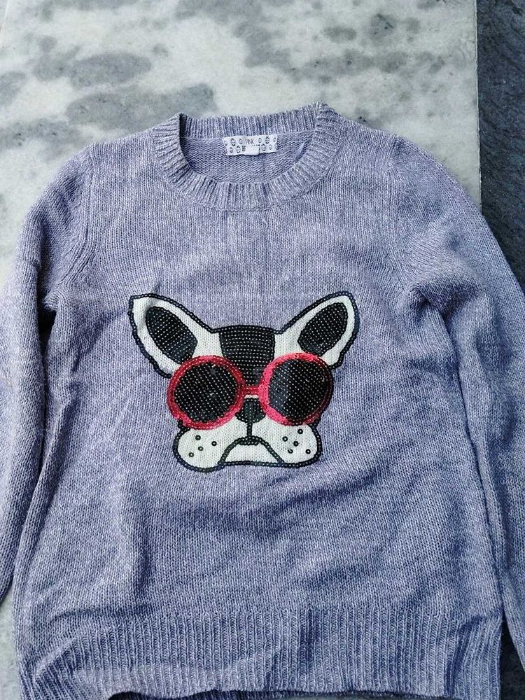 Cute Dog Graphic Sweater